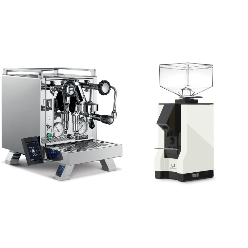 Rocket Espresso R 58 Cinquantotto + Eureka Mignon Silenzio, BL white Rocket Espresso R 58 Cinquantotto + Eureka Mignon Silenzio, BL white