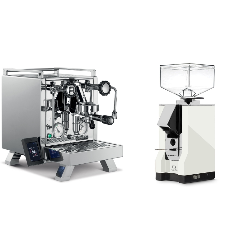 Rocket Espresso R 58 Cinquantotto + Eureka Mignon Silenzio, CR white Rocket Espresso R 58 Cinquantotto + Eureka Mignon Silenzio, CR white