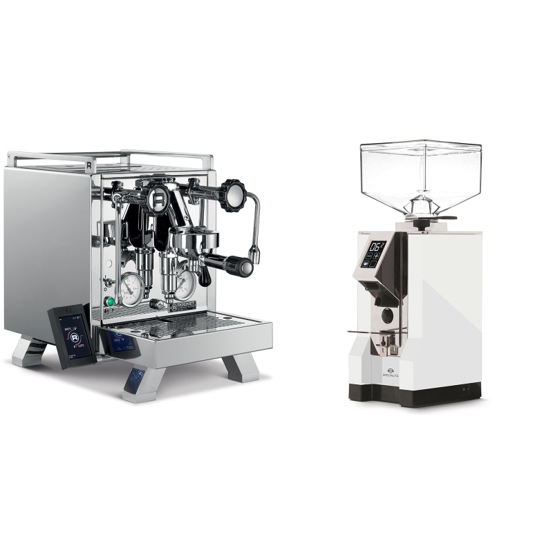 Rocket Espresso R 58 Cinquantotto + Eureka Mignon Specialita, CR white Rocket Espresso R 58 Cinquantotto + Eureka Mignon Specialita, CR white