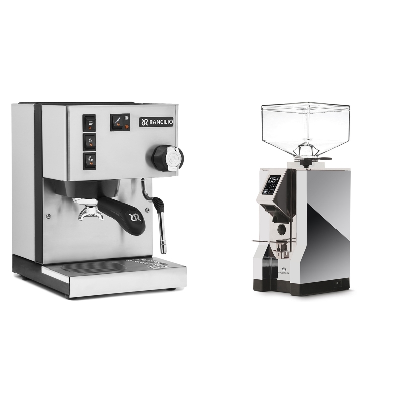 Rancilio Silvia BC + Eureka Mignon Specialita, CR chrome Rancilio Silvia BC + Eureka Mignon Specialita, CR chrome