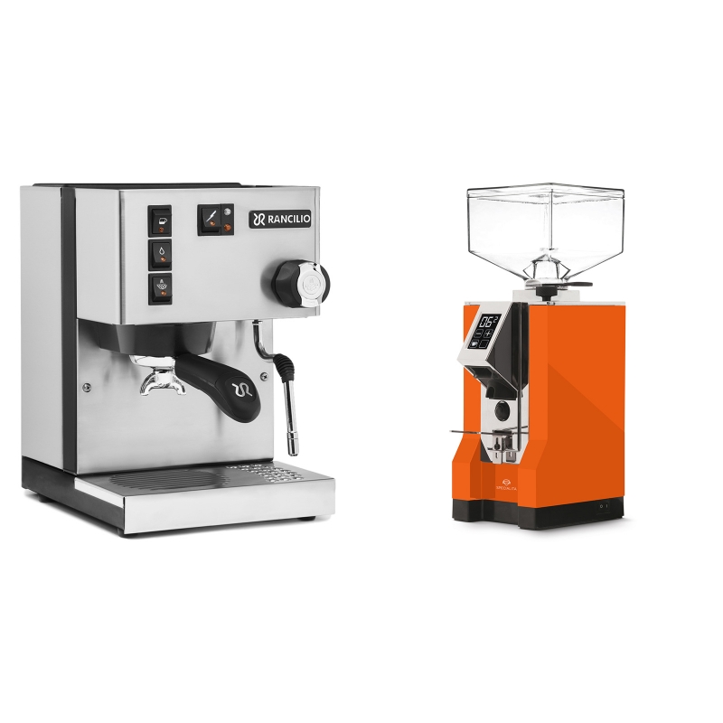 Rancilio Silvia BC + Eureka Mignon Specialita, CR orange Rancilio Silvia BC + Eureka Mignon Specialita, CR orange
