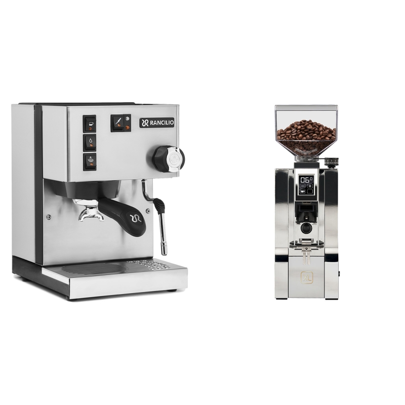 Rancilio Silvia BC + Eureka Mignon XL, CR chrome Rancilio Silvia BC + Eureka Mignon XL, CR chrome