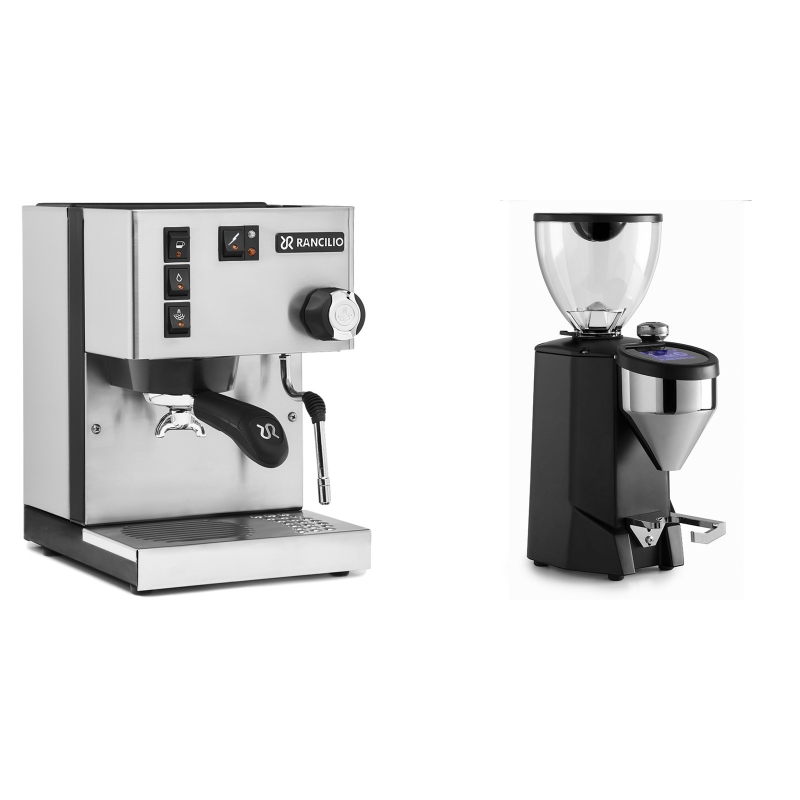 Rancilio Silvia BC + Rocket Espresso FAUSTO 2.1, black Rancilio Silvia BC + Rocket Espresso FAUSTO 2.1, black