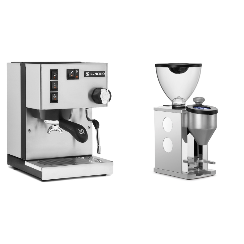 Rancilio Silvia BC + Rocket Espresso FAUSTINO, white Rancilio Silvia BC + Rocket Espresso FAUSTINO, white