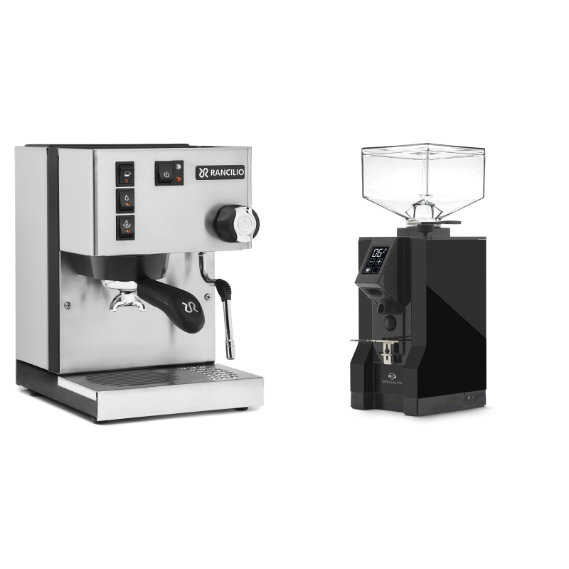 Rancilio Silvia E + Eureka Mignon Specialita, BL black Rancilio Silvia E + Eureka Mignon Specialita, BL black