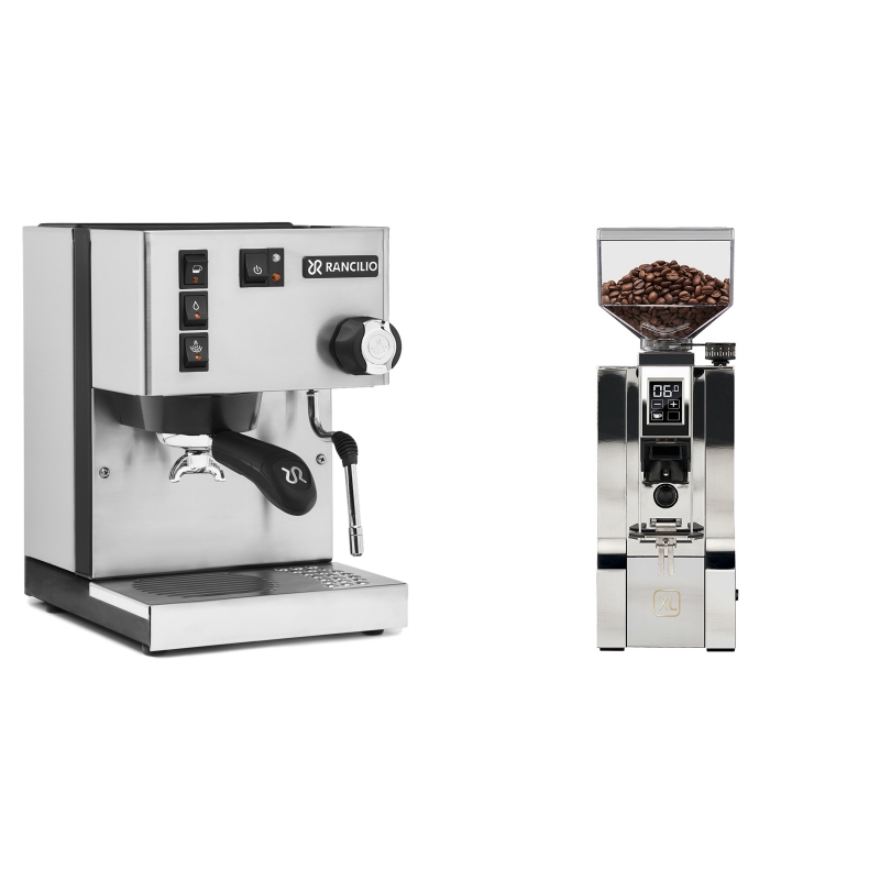 Rancilio Silvia E + Eureka Mignon XL, CR chrome Rancilio Silvia E + Eureka Mignon XL, CR chrome