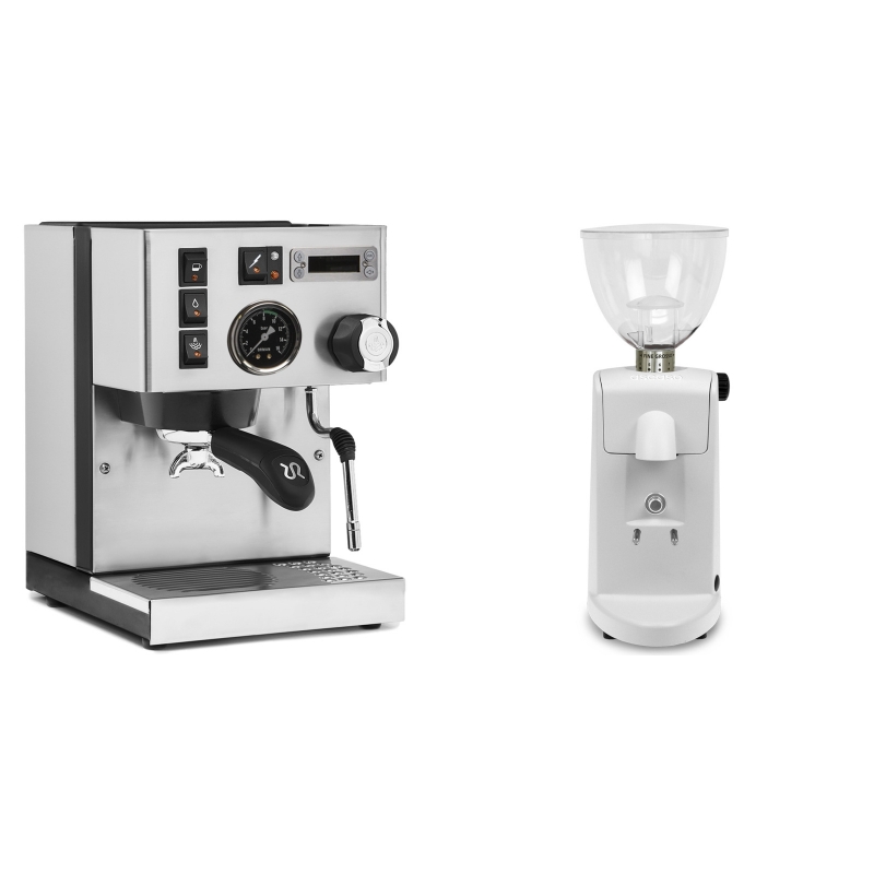 Rancilio Silvia PID Buna café edice + Ascaso i-mini i1, bílá Rancilio Silvia PID Buna café edice + Ascaso i-mini i1, bílá