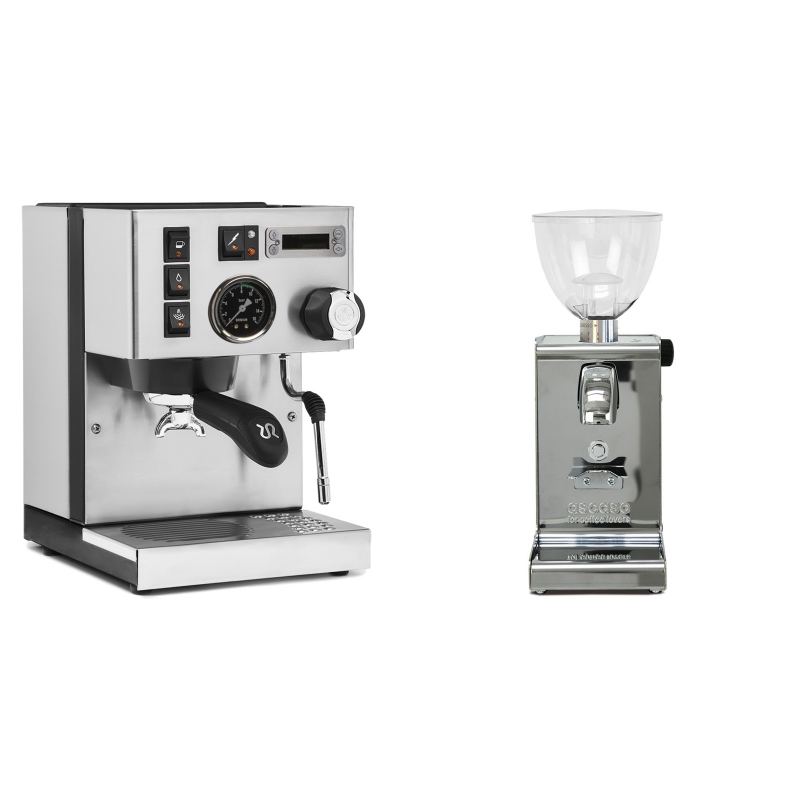 Rancilio Silvia PID Buna café edice + Ascaso i-steel, lesk Rancilio Silvia PID Buna café edice + Ascaso i-steel, lesk