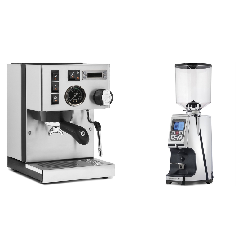 Rancilio Silvia PID Buna café edice + Eureka Atom Specialty 75, chrome Rancilio Silvia PID Buna café edice + Eureka Atom Specialty 75, chrome