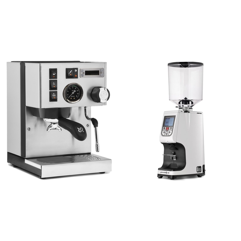 Rancilio Silvia PID Buna café edice + Eureka Atom Specialty 75, white Rancilio Silvia PID Buna café edice + Eureka Atom Specialty 75, white