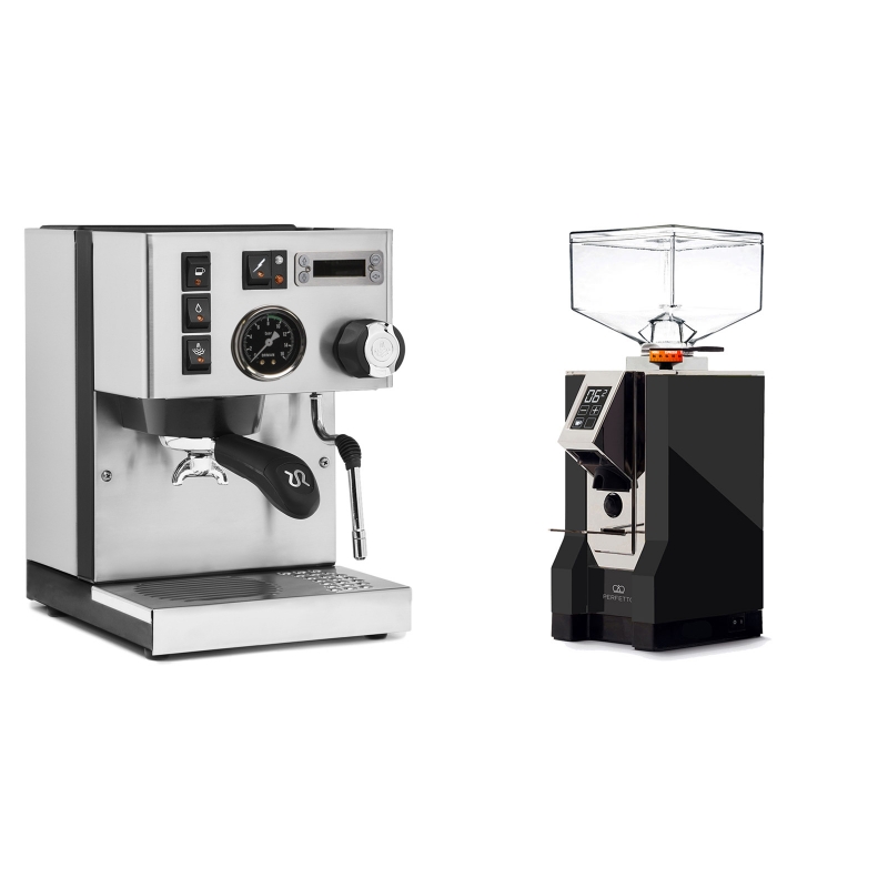 Rancilio Silvia PID Buna café edice + Eureka Mignon Perfetto, CR black Rancilio Silvia PID Buna café edice + Eureka Mignon Perfetto, CR black