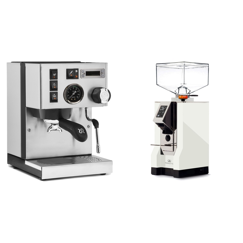 Rancilio Silvia PID Buna café edice + Eureka Mignon Perfetto, CR white Rancilio Silvia PID Buna café edice + Eureka Mignon Perfetto, CR white