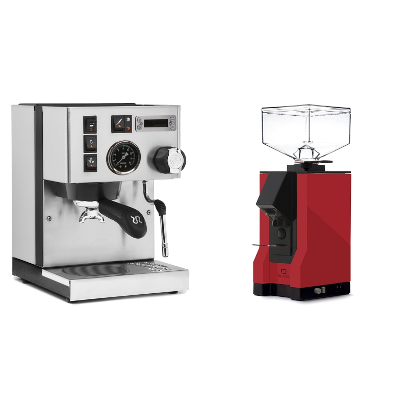Rancilio Silvia PID Buna café edice + Eureka Mignon Silenzio, BL ferrari red Rancilio Silvia PID Buna café edice + Eureka Mignon Silenzio, BL ferrari red