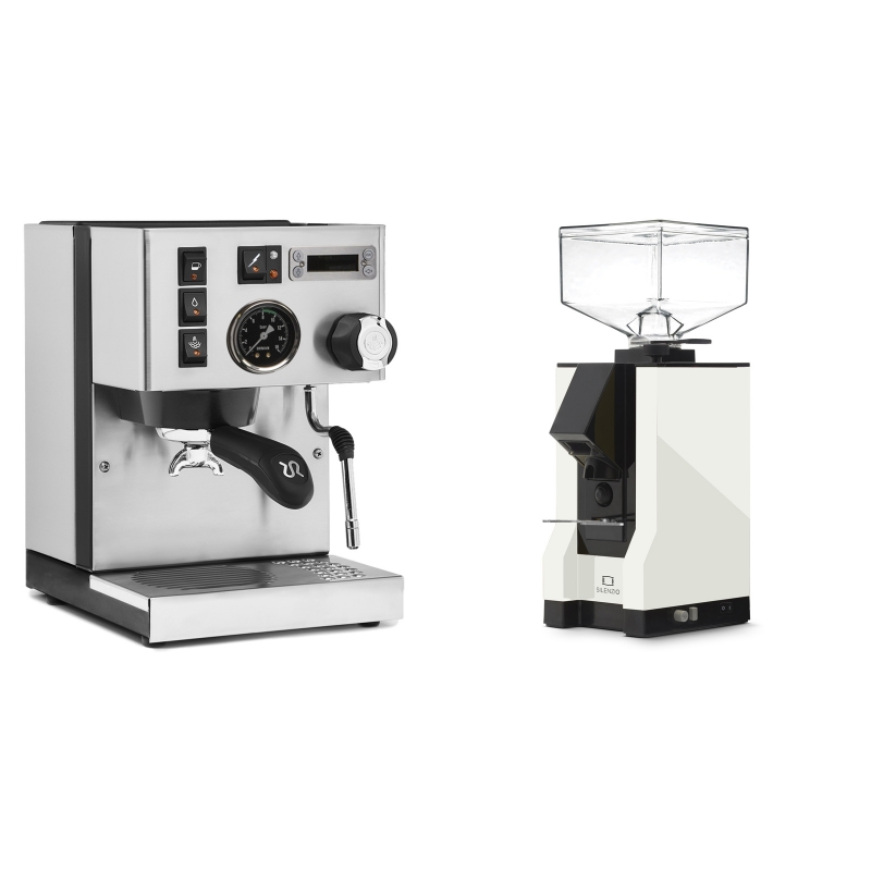 Rancilio Silvia PID Buna café edice + Eureka Mignon Silenzio, BL white Rancilio Silvia PID Buna café edice + Eureka Mignon Silenzio, BL white