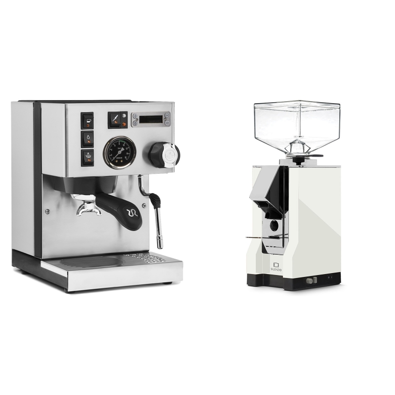Rancilio Silvia PID Buna café edice + Eureka Mignon Silenzio, CR white Rancilio Silvia PID Buna café edice + Eureka Mignon Silenzio, CR white
