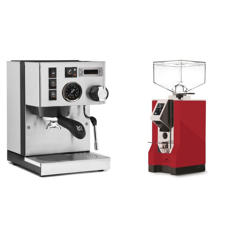 Rancilio Silvia PID Buna café edice + Eureka Mignon Specialita, CR ferrari red Rancilio Silvia PID Buna café edice + Eureka Mignon Specialita, CR ferrari red