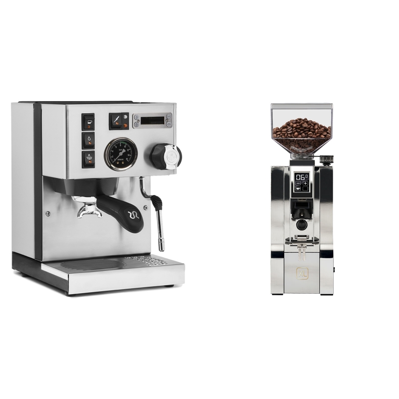 Rancilio Silvia PID Buna café edice + Eureka Mignon XL, CR chrome Rancilio Silvia PID Buna café edice + Eureka Mignon XL, CR chrome