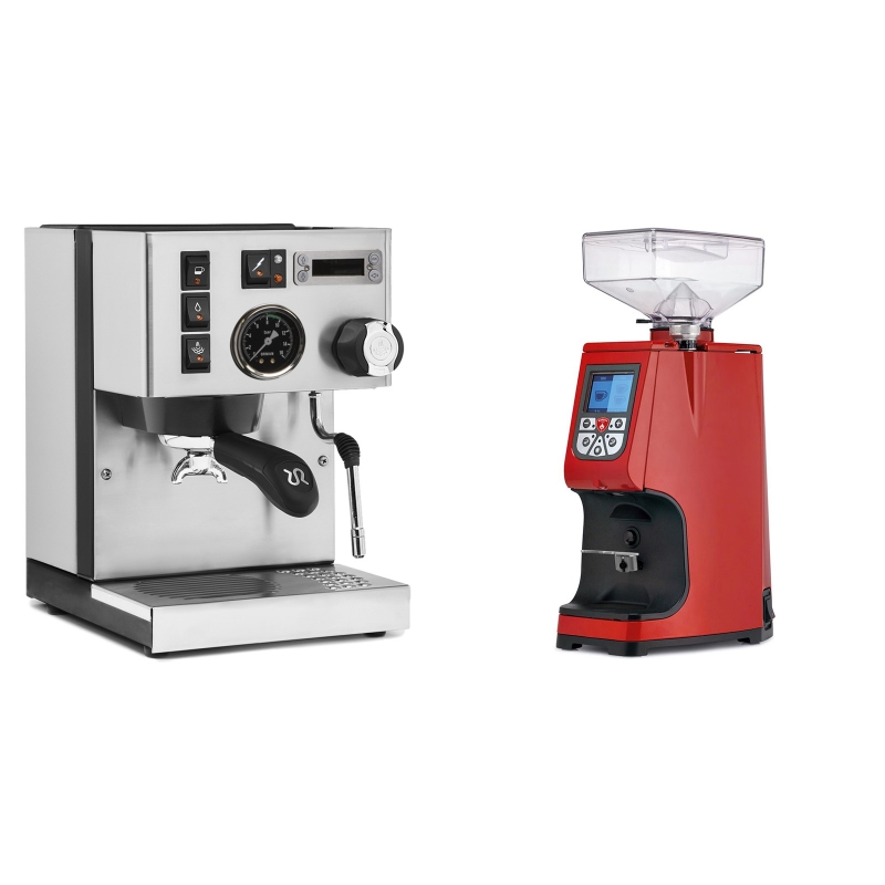 Rancilio Silvia PID Buna café edice + Eureka Atom 60, ferrari red Rancilio Silvia PID Buna café edice + Eureka Atom 60, ferrari red