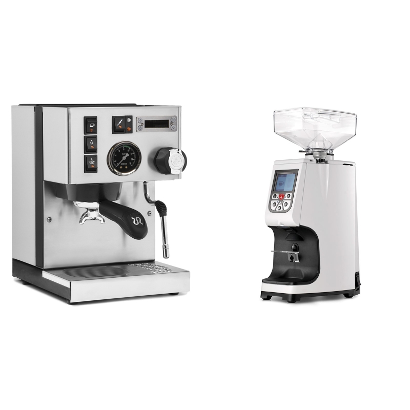 Rancilio Silvia PID Buna café edice + Eureka Atom 60, white Rancilio Silvia PID Buna café edice + Eureka Atom 60, white