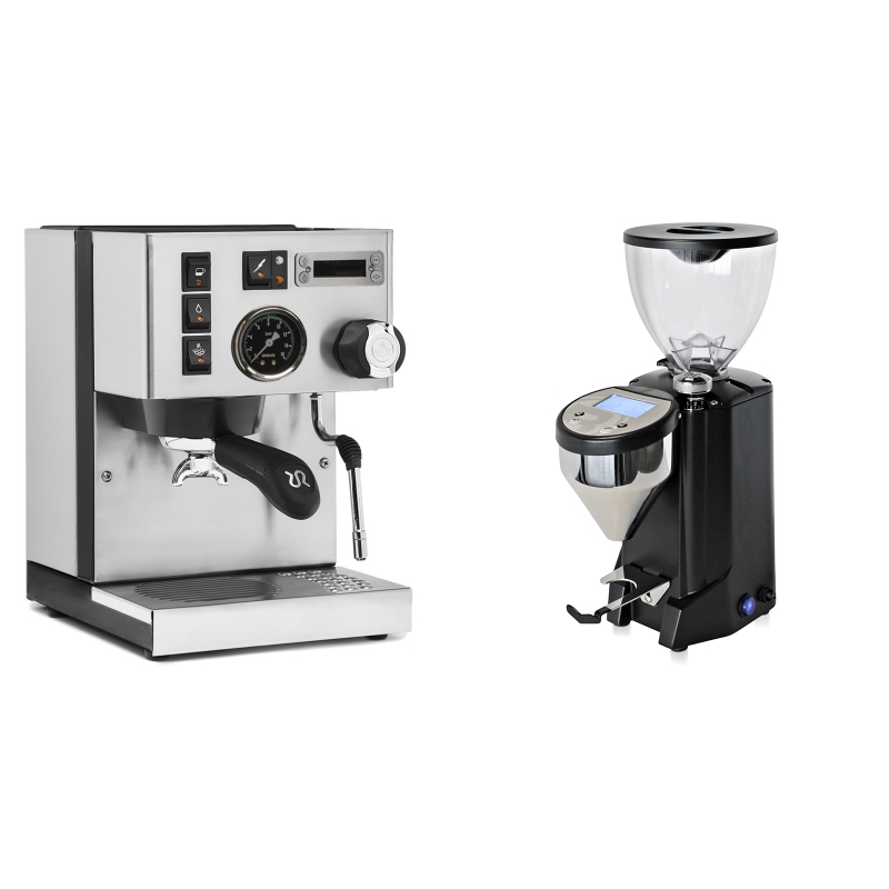 Rancilio Silvia PID Buna café edice + Rocket Espresso FAUSTO, black Rancilio Silvia PID Buna café edice + Rocket Espresso FAUSTO, black