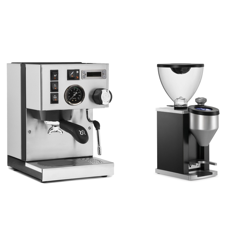 Rancilio Silvia PID Buna café edice + Rocket Espresso FAUSTINO, black Rancilio Silvia PID Buna café edice + Rocket Espresso FAUSTINO, black