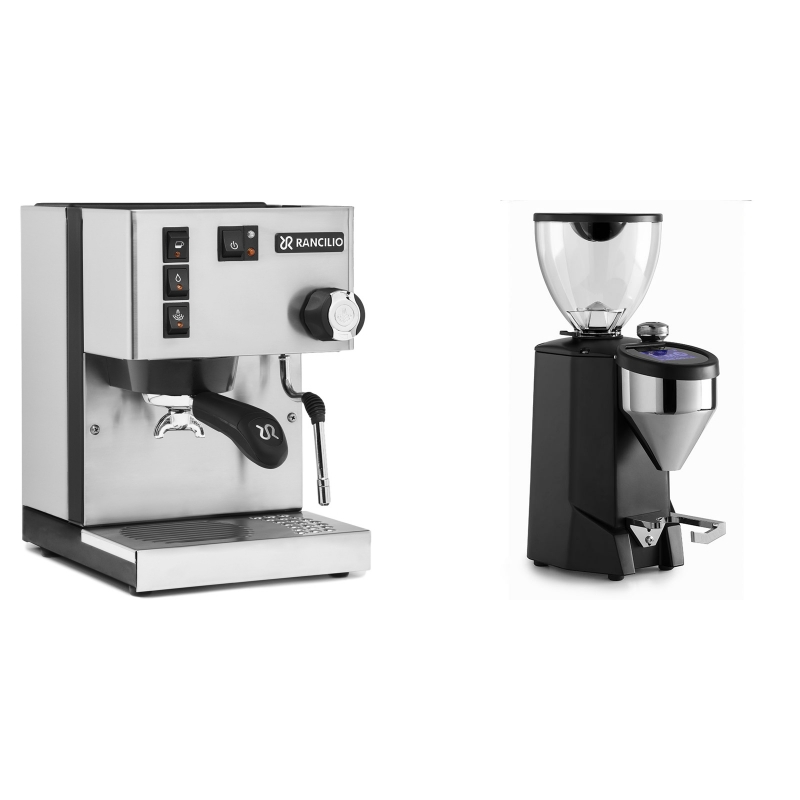 Rancilio Silvia E + Rocket Espresso FAUSTO 2.1, black Rancilio Silvia E + Rocket Espresso FAUSTO 2.1, black