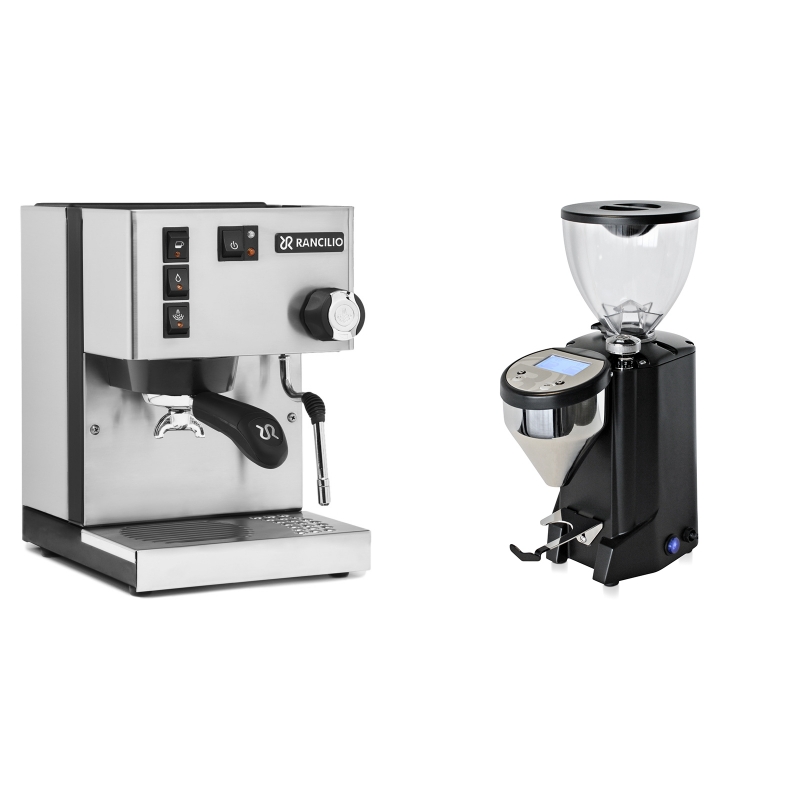 Rancilio Silvia E + Rocket Espresso FAUSTO, black Rancilio Silvia E + Rocket Espresso FAUSTO, black