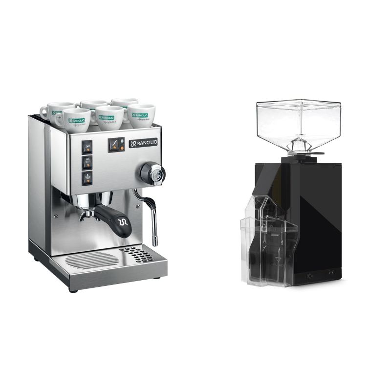 Rancilio Silvia BC + Eureka Mignon Filtro, BL black Rancilio Silvia BC + Eureka Mignon Filtro, BL black