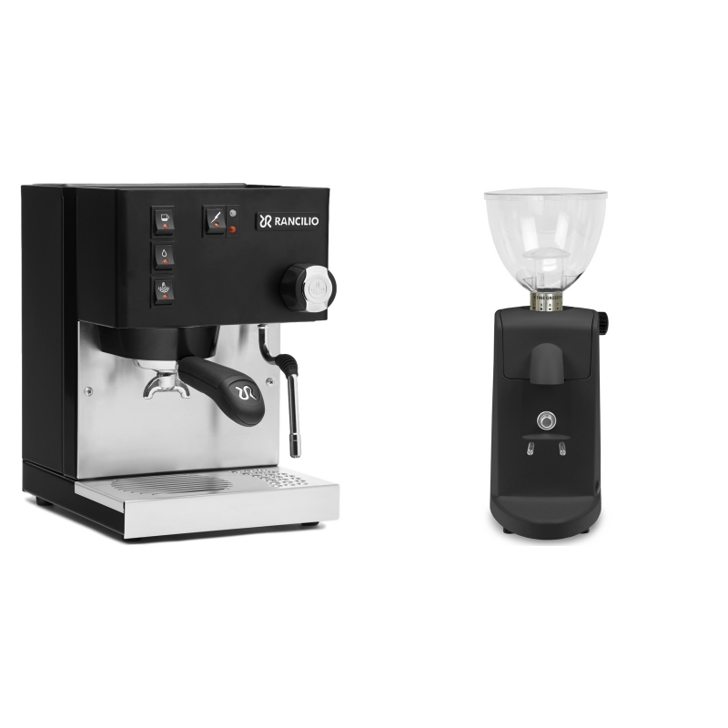 Rancilio Silvia BC, černá + Ascaso i-mini i1, černá Rancilio Silvia BC, černá + Ascaso i-mini i1, černá