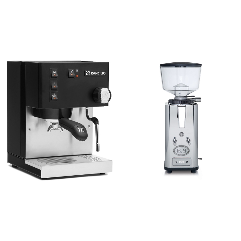 Rancilio Silvia BC, černá + ECM S-Automatik 64 Rancilio Silvia BC, černá + ECM S-Automatik 64