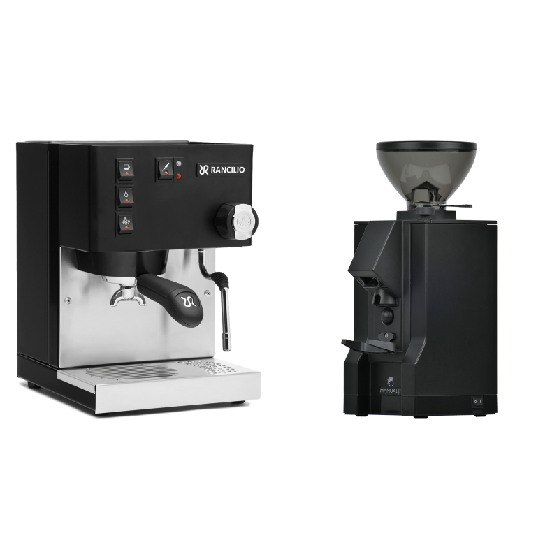 Rancilio Silvia BC, černá + Eureka Mignon Manuale, BL black Rancilio Silvia BC, černá + Eureka Mignon Manuale, BL black