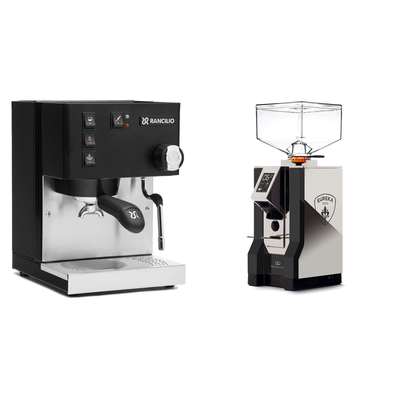Rancilio Silvia BC, černá + Eureka Mignon Perfetto, NX black Rancilio Silvia BC, černá + Eureka Mignon Perfetto, NX black