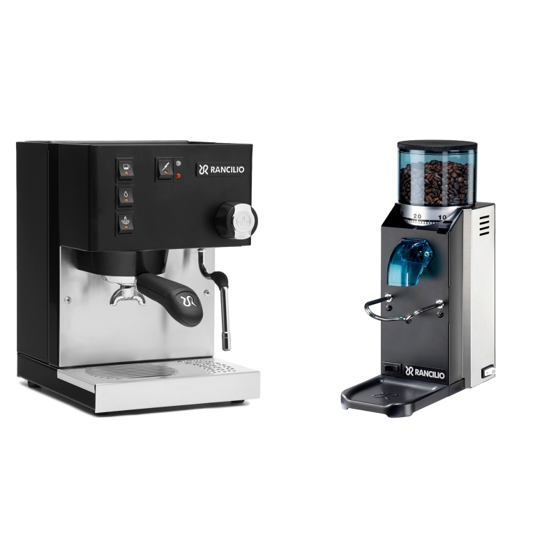 Rancilio Silvia BC, černá + Rancilio Rocky Doserless Rancilio Silvia BC, černá + Rancilio Rocky Doserless
