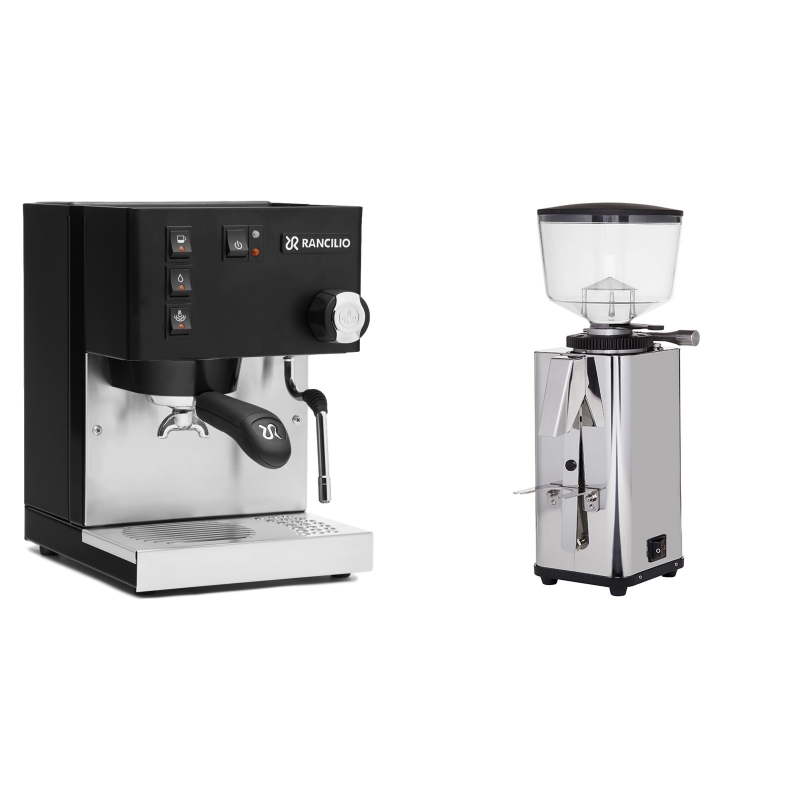 Rancilio Silvia E, černá + ECM S-Manuale 64 Rancilio Silvia E, černá + ECM S-Manuale 64