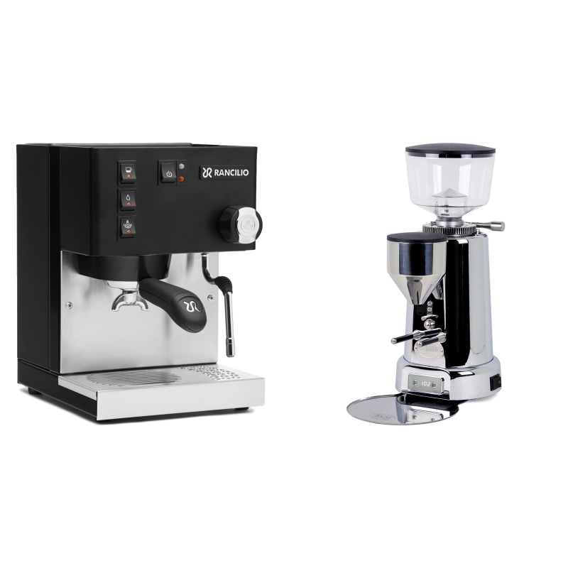 Rancilio Silvia E, černá + ECM V-Titan 64 Rancilio Silvia E, černá + ECM V-Titan 64