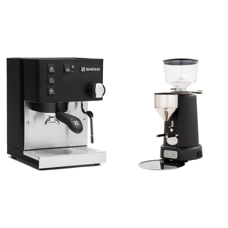 Rancilio Silvia E, černá + ECM V-Titan 64, anthracite Rancilio Silvia E, černá + ECM V-Titan 64, anthracite
