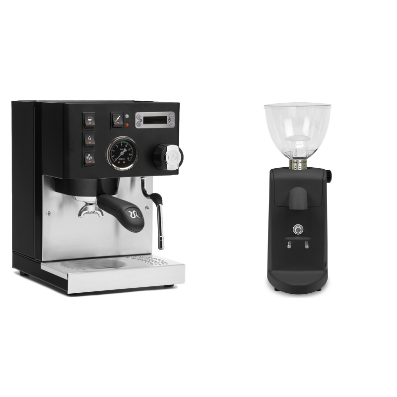 Rancilio Silvia PID Buna café edice, černá + Ascaso i-mini i1, černá Rancilio Silvia PID Buna café edice, černá + Ascaso i-mini i1, černá