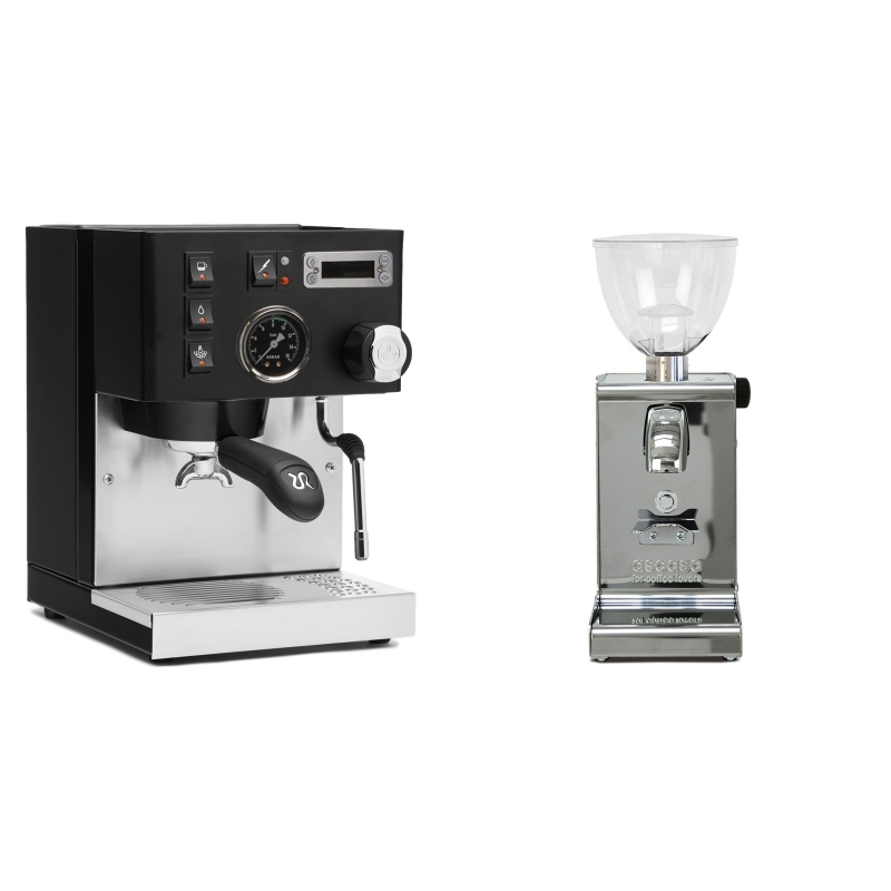 Rancilio Silvia PID Buna café edice, černá + Ascaso i-steel, lesk Rancilio Silvia PID Buna café edice, černá + Ascaso i-steel, lesk