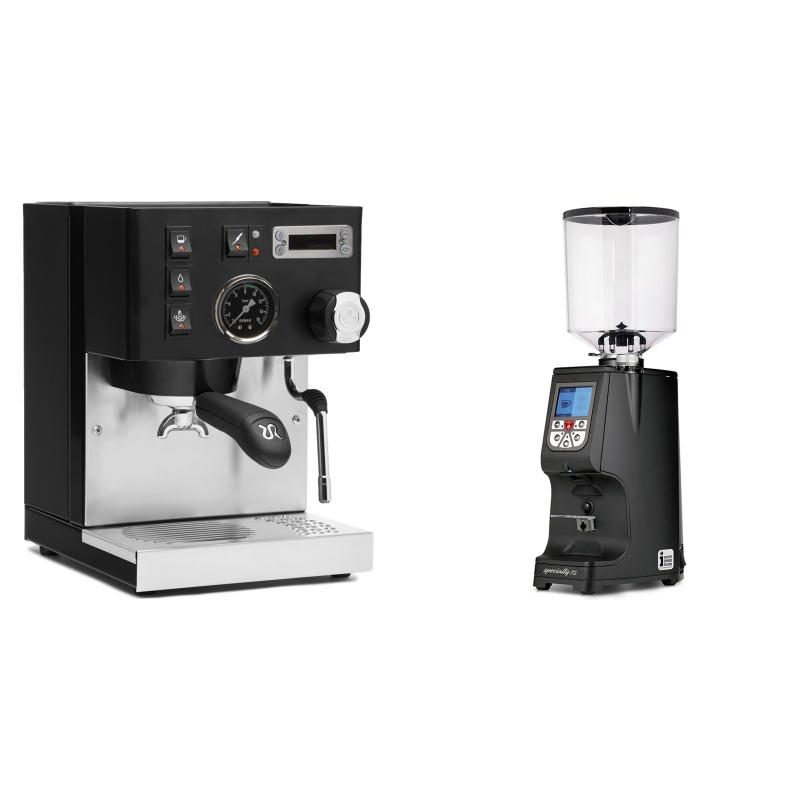 Rancilio Silvia PID Buna café edice, černá + Eureka Atom Specialty 75, black Rancilio Silvia PID Buna café edice, černá + Eureka Atom Specialty 75, black