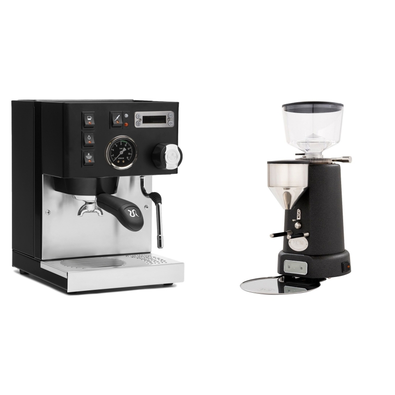 Rancilio Silvia PID Buna café edice, černá + ECM V-Titan 64, anthracite Rancilio Silvia PID Buna café edice, černá + ECM V-Titan 64, anthracite