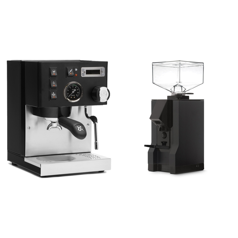 Rancilio Silvia PID Buna café edice, černá + Eureka Mignon Manuale, BL black Rancilio Silvia PID Buna café edice, černá + Eureka Mignon Manuale, BL black