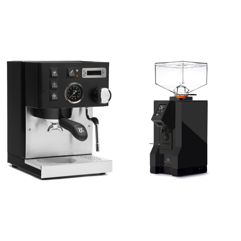 Rancilio Silvia PID Buna café edice, černá + Eureka Mignon Perfetto, BL black Rancilio Silvia PID Buna café edice, černá + Eureka Mignon Perfetto, BL black