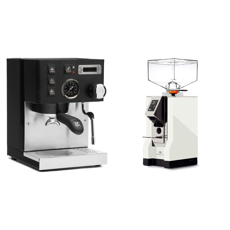 Rancilio Silvia PID Buna café edice, černá + Eureka Mignon Perfetto, CR white Rancilio Silvia PID Buna café edice, černá + Eureka Mignon Perfetto, CR white