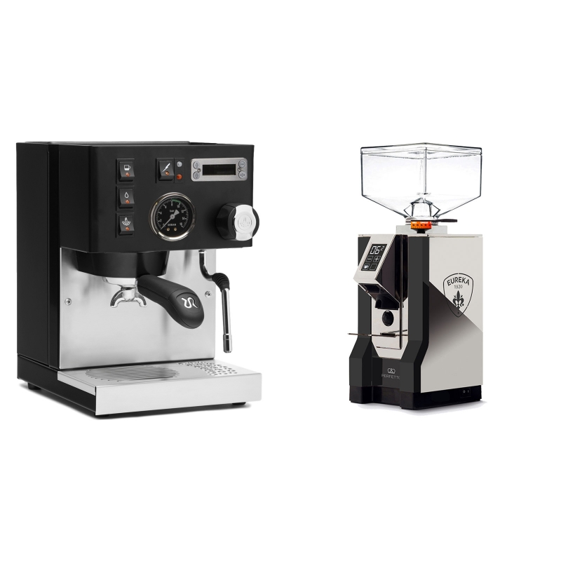 Rancilio Silvia PID Buna café edice, černá + Eureka Mignon Perfetto, NX black Rancilio Silvia PID Buna café edice, černá + Eureka Mignon Perfetto, NX black