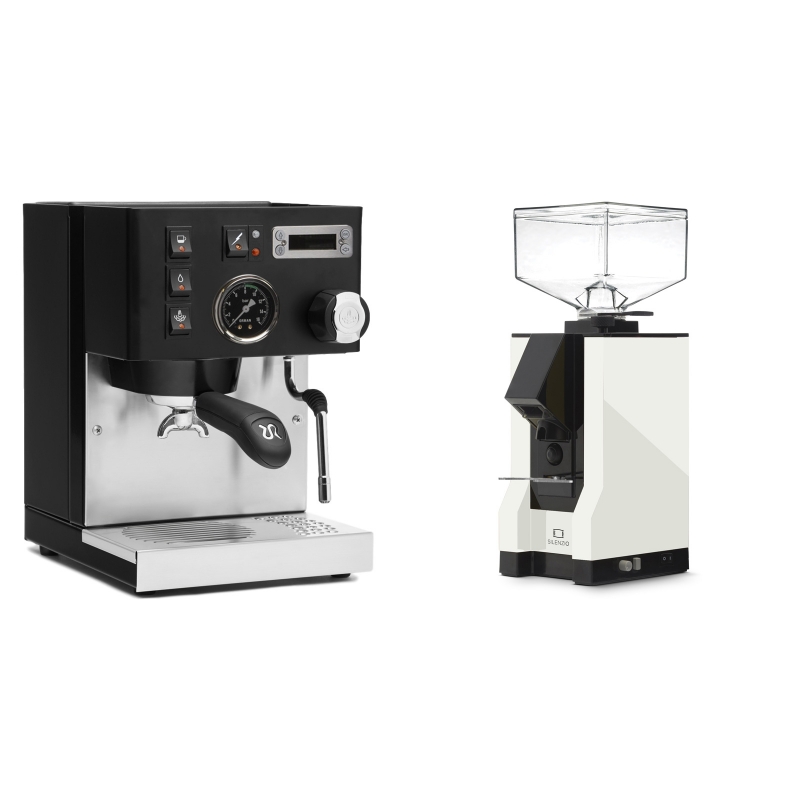 Rancilio Silvia PID Buna café edice, černá + Eureka Mignon Silenzio, BL white Rancilio Silvia PID Buna café edice, černá + Eureka Mignon Silenzio, BL white