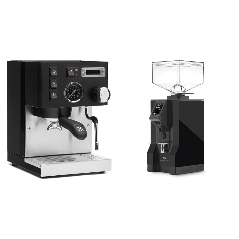 Rancilio Silvia PID Buna café edice, černá + Eureka Mignon Specialita, BL black Rancilio Silvia PID Buna café edice, černá + Eureka Mignon Specialita, BL black