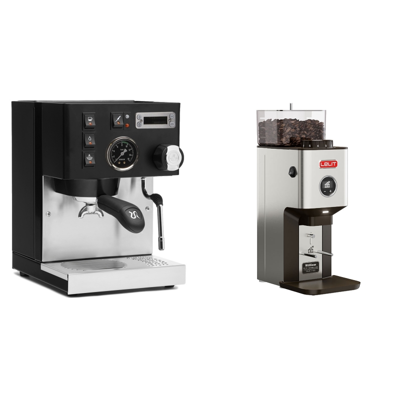Rancilio Silvia PID Buna café edice, černá + Lelit William PL72 Rancilio Silvia PID Buna café edice, černá + Lelit William PL72