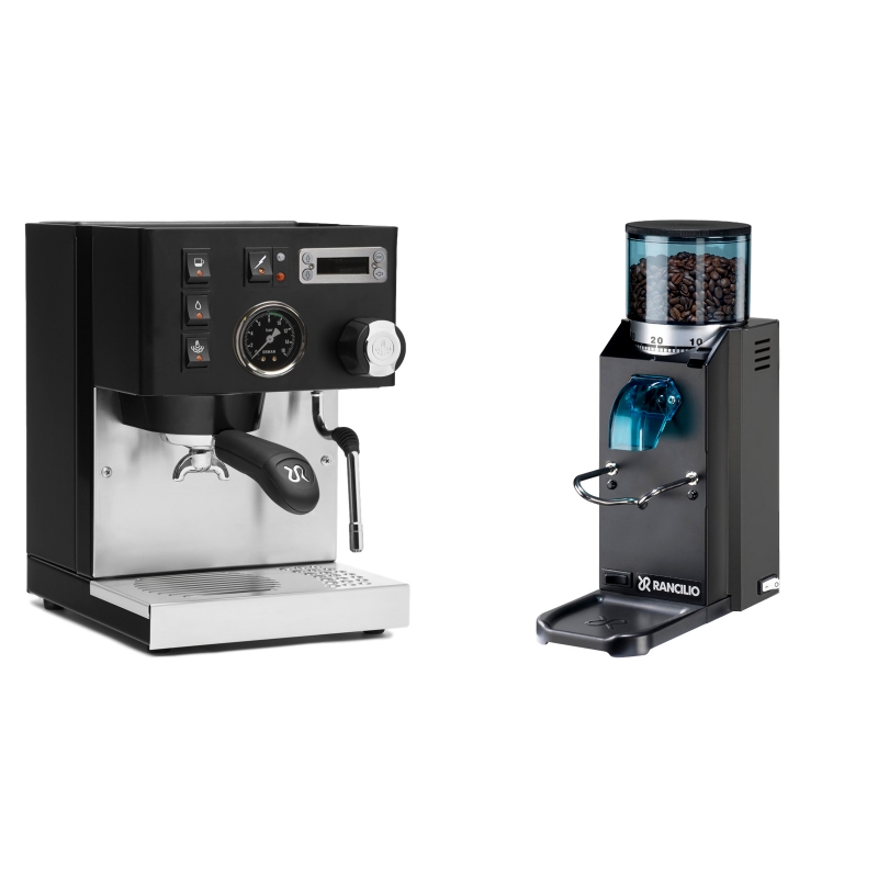 Rancilio Silvia PID Buna café edice, černá + Rancilio Rocky Doserless, černá Rancilio Silvia PID Buna café edice, černá + Rancilio Rocky Doserless, černá