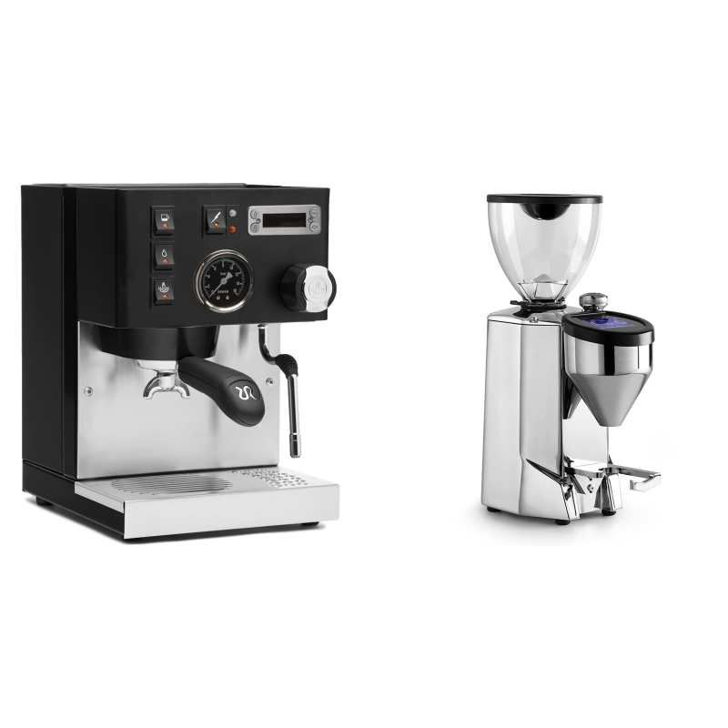 Rancilio Silvia PID Buna café edice, černá + Rocket Espresso FAUSTO 2.1, chrome Rancilio Silvia PID Buna café edice, černá + Rocket Espresso FAUSTO 2.1, chrome