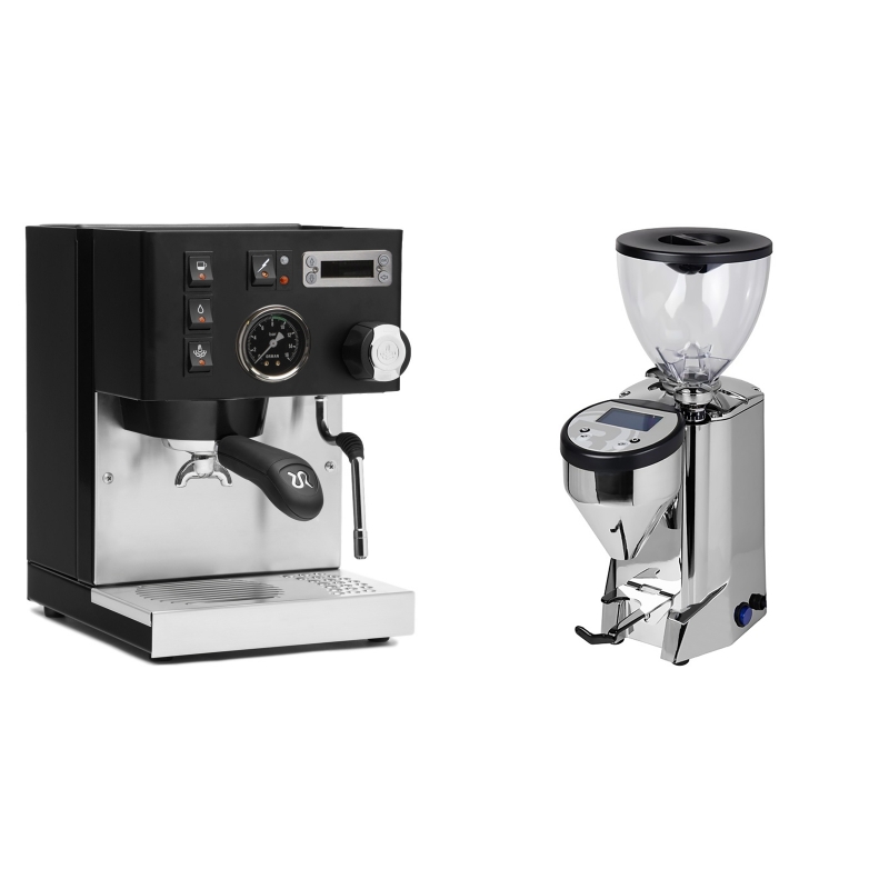 Rancilio Silvia PID Buna café edice, černá + Rocket Espresso FAUSTO, chrome Rancilio Silvia PID Buna café edice, černá + Rocket Espresso FAUSTO, chrome